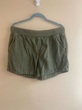 Briggs New York Olive Green Pull-On Shorts